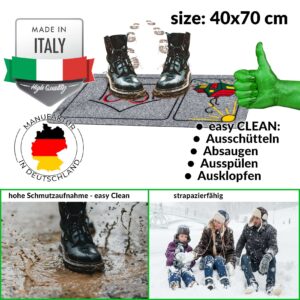 Fußmatte Schmutzfangmatte Sauberlaufmatte Eingangsmatte Motiv Home Herz 40x70cm