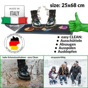 Schmutzfangmatte Fußmatte Sauberlaufmatte Schmutzmatte Motiv Igel 25x68cm
