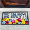 Schmutzfangmatte Fußmatte Sauberlaufmatte Schmutzmatte Motiv Be Happy! – Glitzer 40x68cm