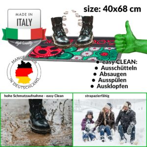 Schmutzfangmatte Fußmatte Sauberlaufmatte Schmutzmatte Motiv Good Luck 40x68cm