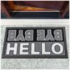 Schmutzfangmatte Fußmatte Sauberlaufmatte Schmutzmatte Motiv Hello Bye Bye – Glitzer 40x68cm