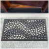 Schmutzfangmatte Fußmatte Sauberlaufmatte Schmutzmatte Motiv Mosaik Grau 40x68cm
