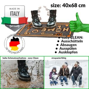 Schmutzfangmatte Fußmatte Sauberlaufmatte Schmutzmatte Motiv Schlüssel Home 40x68cm