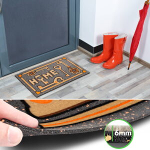 Schmutzfangmatte Fußmatte Sauberlaufmatte Schmutzmatte Motiv Schlüssel Home 40x68cm