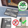 Schmutzfangmatte Fußmatte Sauberlaufmatte Schmutzmatte Motiv Welcome Friendly Grau 40x68cm