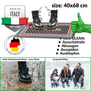 Schmutzfangmatte Fußmatte Sauberlaufmatte Schmutzmatte Motiv Welcome Vintage 40x68cm