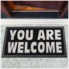 Schmutzfangmatte Fußmatte Sauberlaufmatte Schmutzmatte Motiv You are Welcome – Glitzer 40x68cm