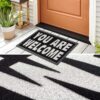 Schmutzfangmatte Fußmatte Sauberlaufmatte Schmutzmatte Motiv You are Welcome – Glitzer 40x68cm