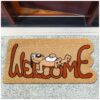 Schmutzfangmatte Fußmatte Sauberlaufmatte Fußabtreter Motiv Welcome – Hundmotiv 40x70cm