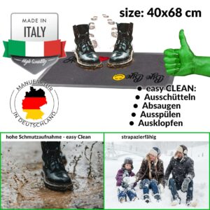 Schmutzfangmatte Fußmatte Sauberlaufmatte Fußabtreter Motiv Hello Bye Bye 40x70cm