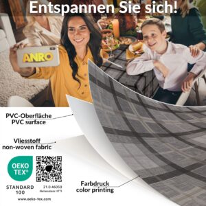 Wachstischdecke Wachstuch Tischdecke Wachstuch Meterware Tischdecke abwaschbar Gartentischdecke Rustikal Karo