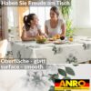 Wachstischdecke Wachstuch Tischdecke Wachstuch Meterware Tischdecke abwaschbar Gartentischdecke Marmor Blumen