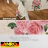 Wachstischdecke Wachstuch Tischdecke Wachstuch Meterware Tischdecke abwaschbar Gartentischdecke Postkarte Rosen