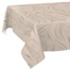 Wachstischdecke Wachstuch Tischdecke Wachstuch Meterware Tischdecke abwaschbar Gartentischdecke Abstrakt Beige – 90x130cm, Schnittkante