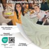 Wachstischdecke Wachstuch Tischdecke Wachstuch Meterware Tischdecke abwaschbar Gartentischdecke Abstrakt Grün – 90x130cm, Schnittkante