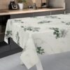 Wachstischdecke Wachstuch Tischdecke Wachstuch Meterware Tischdecke abwaschbar Gartentischdecke Marmor Blumen – 90x130cm, Schnittkante