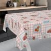 Wachstischdecke Wachstuch Tischdecke Wachstuch Meterware Tischdecke abwaschbar Gartentischdecke Süßigkeiten – 90x130cm, Schnittkante