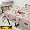Wachstischdecke Wachstuch Tischdecke Wachstuch Meterware Tischdecke abwaschbar Gartentischdecke Süßigkeiten – 90x130cm, Schnittkante