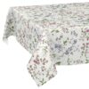 Wachstischdecke Wachstuch Tischdecke Wachstuch Meterware Tischdecke abwaschbar Gartentischdecke Blümchen – 90x130cm, Schnittkante