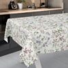 Wachstischdecke Wachstuch Tischdecke Wachstuch Meterware Tischdecke abwaschbar Gartentischdecke Blümchen – 90x130cm, Schnittkante