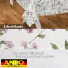 Wachstischdecke Wachstuch Tischdecke Wachstuch Meterware Tischdecke abwaschbar Gartentischdecke Blümchen – 90x130cm, Schnittkante