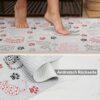 Weichschaummatte Badematte rutschfest Badvorleger Meterware Antirutschmatte Katzen Breite 65cm