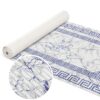 Weichschaummatte Badematte rutschfest Badvorleger Meterware Antirutschmatte Marmor Blau Breite 65cm