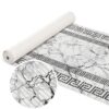 Weichschaummatte Badematte rutschfest Badvorleger Meterware Antirutschmatte Marmor Schwarz Breite 65cm