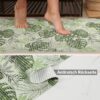Weichschaummatte Badematte rutschfest Badvorleger Meterware Antirutschmatte Palmenblat Breite 65cm
