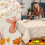 Tischdecke abwaschbar Tischtuch Tischwäsche Gartentischdecke Stofftischdecke Baumwolle Polyester Alessia