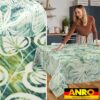 Tischdecke abwaschbar Tischtuch Tischwäsche Gartentischdecke Stofftischdecke Baumwolle Polyester Athena