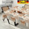 Tischdecke abwaschbar Tischtuch Tischwäsche Gartentischdecke Stofftischdecke Baumwolle Polyester Daphne