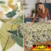 Tischdecke abwaschbar Tischtuch Tischwäsche Gartentischdecke Stofftischdecke Baumwolle Polyester Penelope