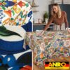 Tischdecke abwaschbar Tischtuch Tischwäsche Gartentischdecke Stofftischdecke Baumwolle Polyester Thalia