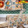 Tischdecke abwaschbar Tischtuch Tischwäsche Gartentischdecke Stofftischdecke Baumwolle Polyester Thalia
