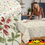 Tischdecke abwaschbar Tischtuch Tischwäsche Gartentischdecke Stofftischdecke Baumwolle Polyester Giovanna