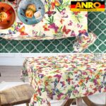 Tischdecke abwaschbar Tischtuch Tischwäsche Gartentischdecke Stofftischdecke Baumwolle Polyester Chiara