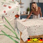 Tischdecke abwaschbar Tischtuch Tischwäsche Gartentischdecke Stofftischdecke Baumwolle Polyester Fortuna