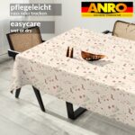 Tischdecke abwaschbar Tischtuch Tischwäsche Gartentischdecke Stofftischdecke Baumwolle Polyester Fortuna