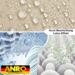Tischdecke abwaschbar Tischtuch Tischwäsche Gartentischdecke Stofftischdecke Leinenoptik Baumwolle Leinen Uni Sand