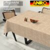 Tischdecke abwaschbar Tischtuch Tischwäsche Gartentischdecke Stofftischdecke Leinenoptik Baumwolle Leinen Uni Sand