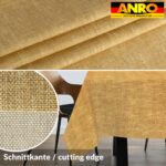 Tischdecke abwaschbar Tischtuch Tischwäsche Gartentischdecke Stofftischdecke Leinenoptik Baumwolle Leinen Uni Senf
