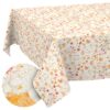 Tischdecke abwaschbar Tischtuch Tischwäsche Gartentischdecke Stofftischdecke Baumwolle Polyester Alessia