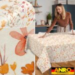 Tischdecke abwaschbar Tischtuch Tischwäsche Gartentischdecke Stofftischdecke Baumwolle Polyester Alessia