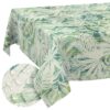 Tischdecke abwaschbar Tischtuch Tischwäsche Gartentischdecke Stofftischdecke Baumwolle Polyester Athena