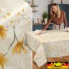 Tischdecke abwaschbar Tischtuch Tischwäsche Gartentischdecke Stofftischdecke Baumwolle Polyester Callista