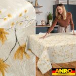 Tischdecke abwaschbar Tischtuch Tischwäsche Gartentischdecke Stofftischdecke Baumwolle Polyester Callista