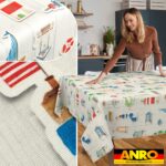 Tischdecke abwaschbar Tischtuch Tischwäsche Gartentischdecke Stofftischdecke Baumwolle Polyester Selene