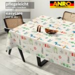 Tischdecke abwaschbar Tischtuch Tischwäsche Gartentischdecke Stofftischdecke Baumwolle Polyester Selene