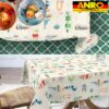 Tischdecke abwaschbar Tischtuch Tischwäsche Gartentischdecke Stofftischdecke Baumwolle Polyester Selene
